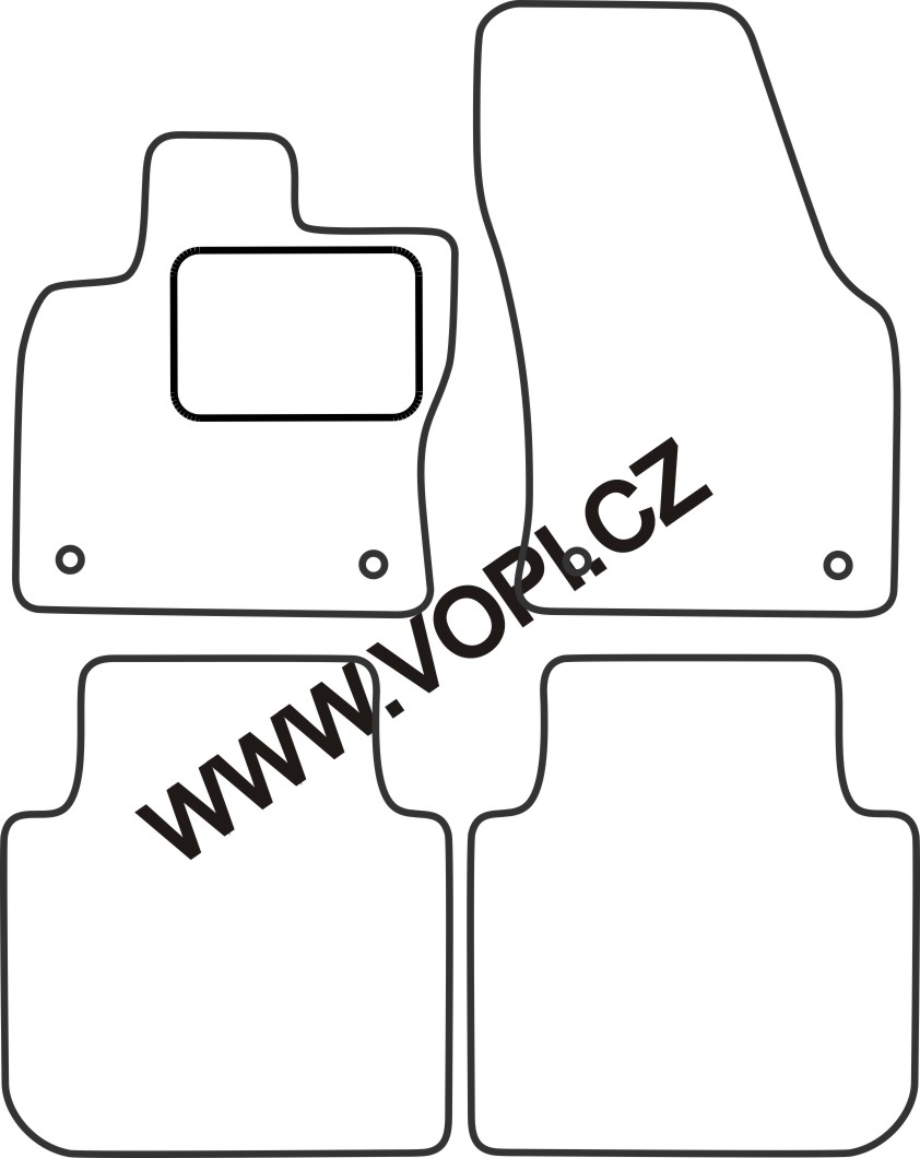 Autokoberce Skoda Kodiaq 2016 -  Carfit (4324)